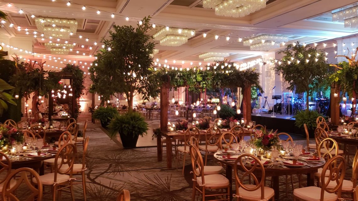 garden theme palm ballroom