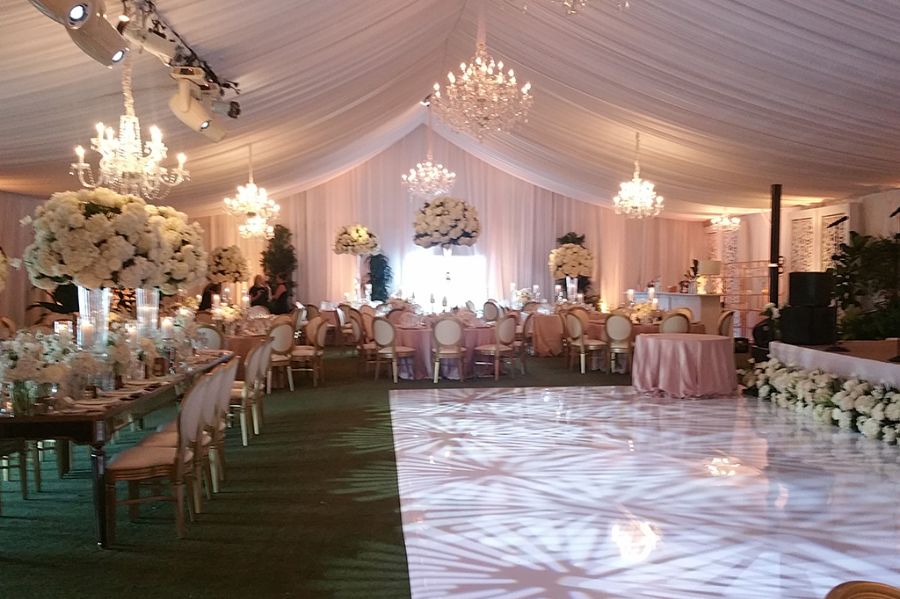 Dance floor and wedding venue lighting